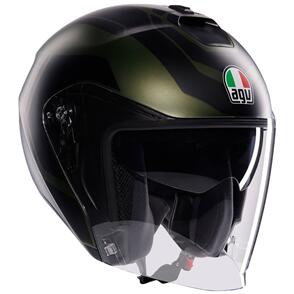 AGV IRIDES HELMET [SAKAI MATT GREEN/BLACK]
